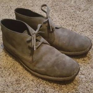 John Varvatos Men's Gray Chukka Boots